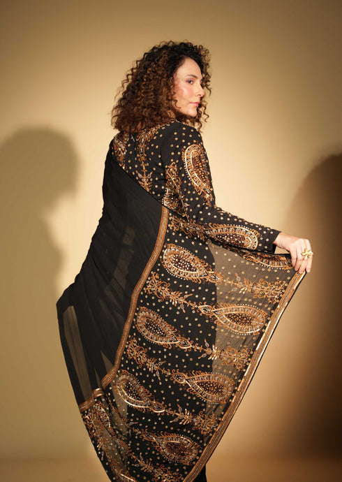 Embroidered Saree