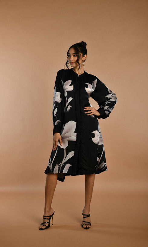 Printed Shirt Dress