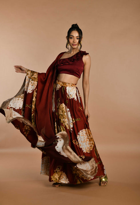 Printed lehenga