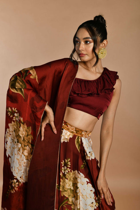 Printed lehenga