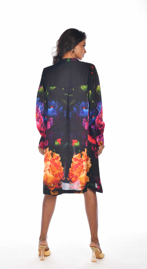 Printed Shirt Dress
