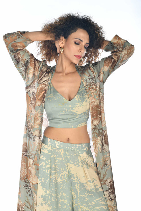 Printed Cape Set