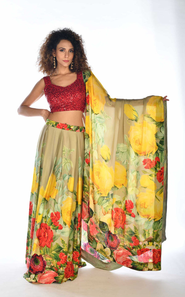 Printed Lehenga