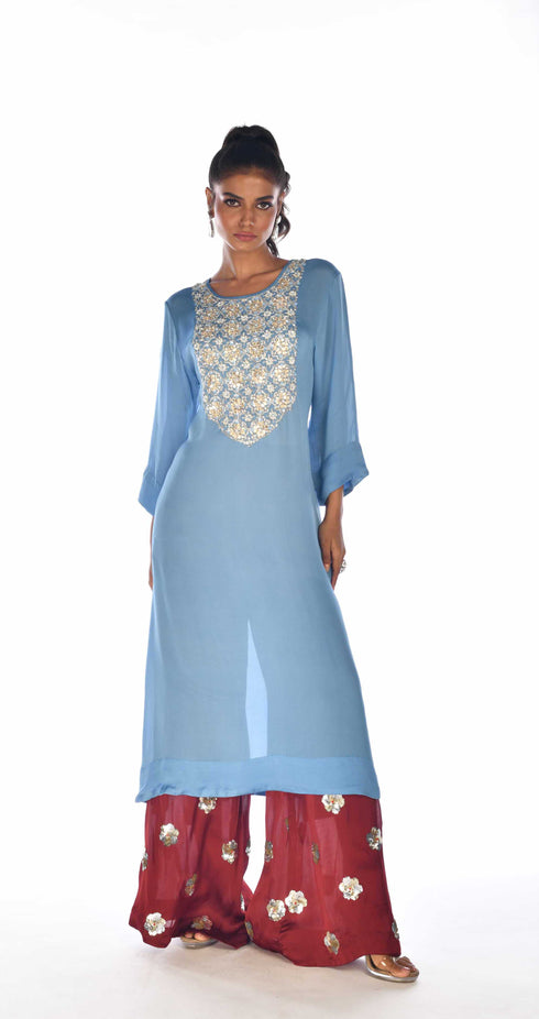 Embroidered Kurta Set