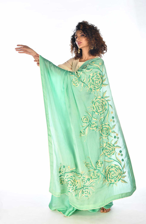 Thread Embroidered Saree