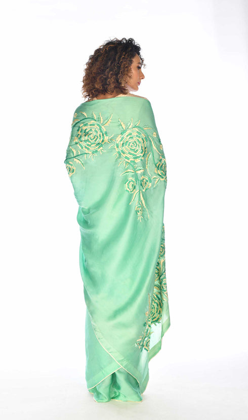 Thread Embroidered Saree