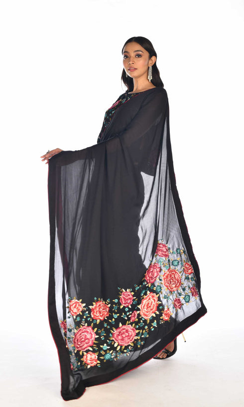 Thread Embroidered Saree