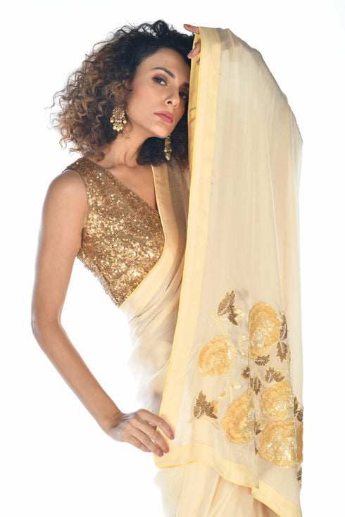 Embroidered Saree