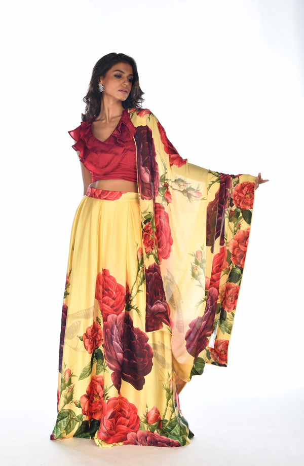 Printed lehenga
