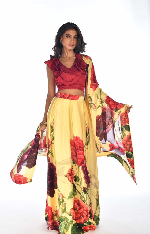 Printed lehenga