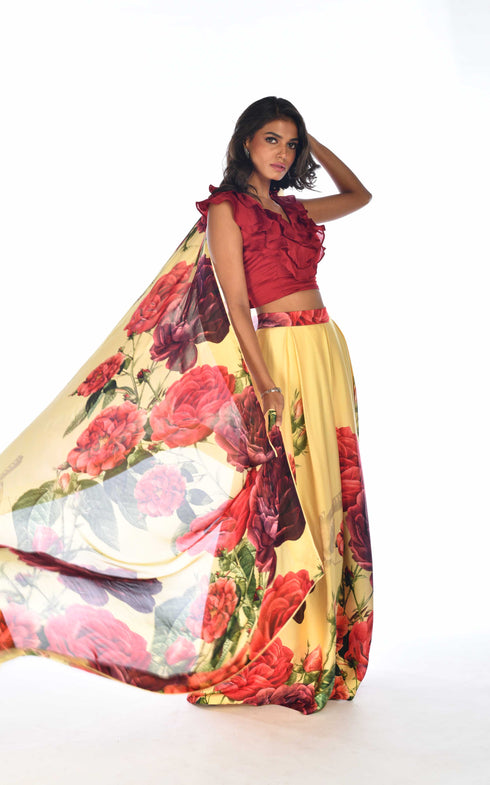 Printed lehenga