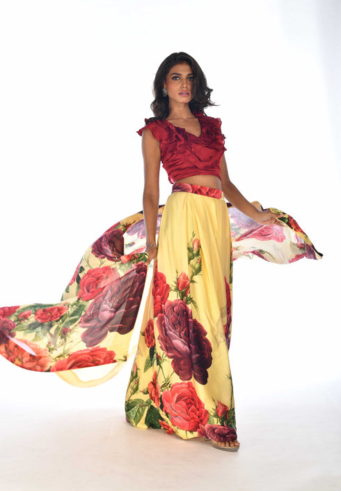 Printed lehenga