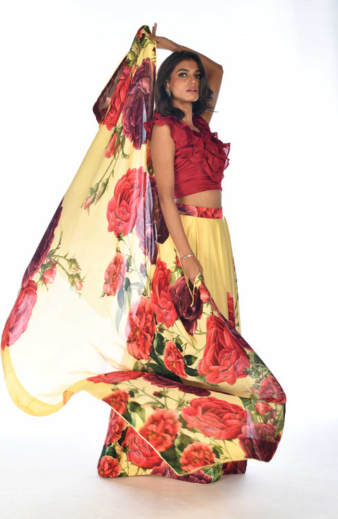 Printed lehenga