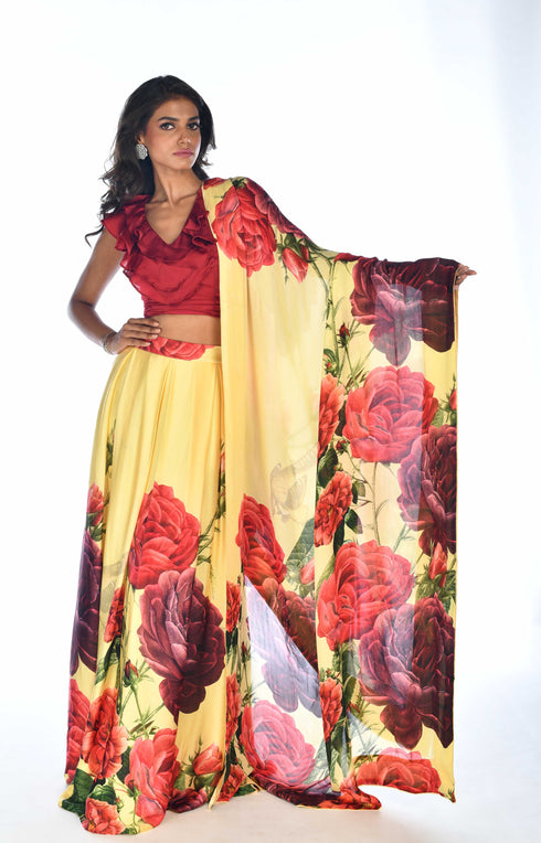 Printed lehenga