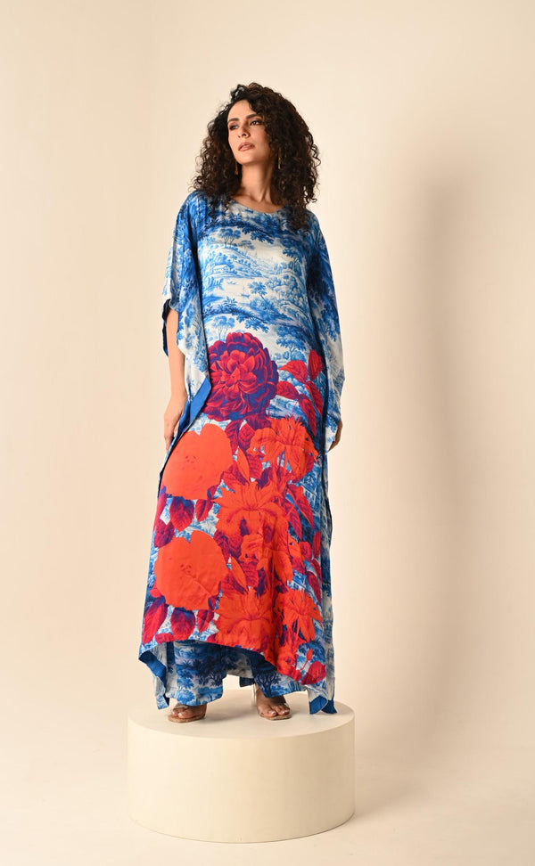 Printed Kaftan Set