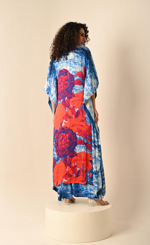 Printed Kaftan Set