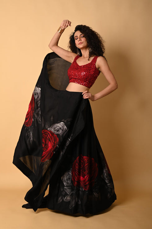 Printed Lehenga Set