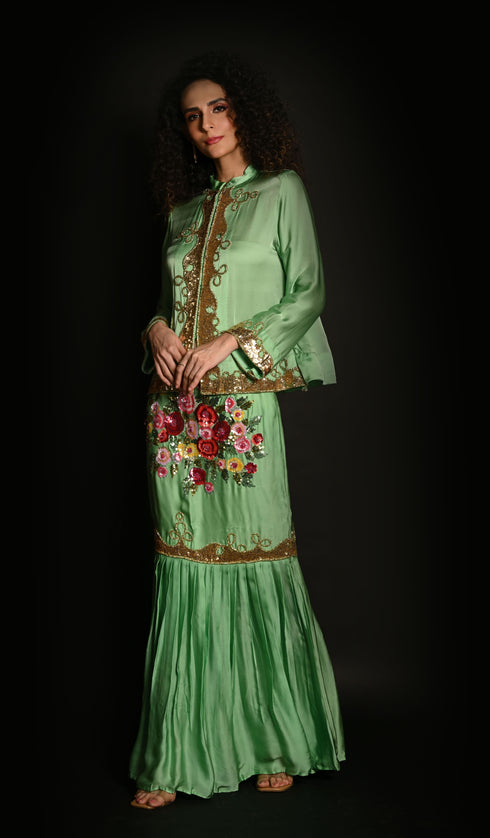 Skirt with Jacket Set