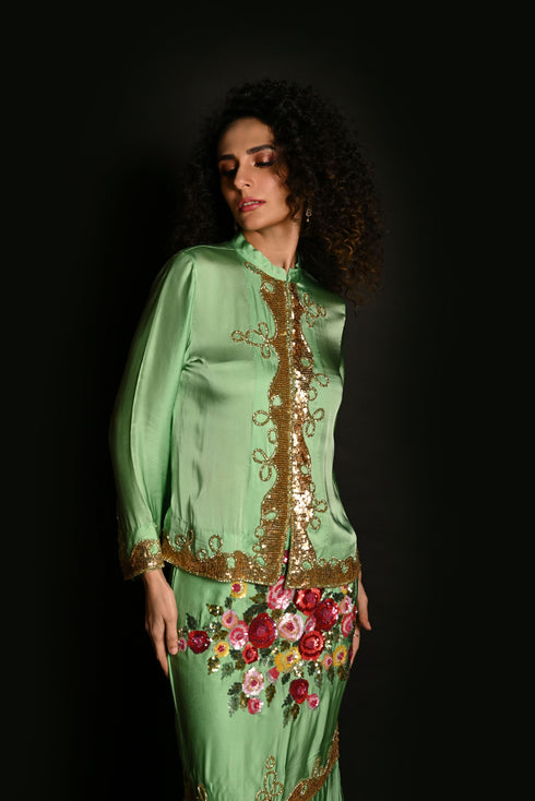 Skirt with Jacket Set